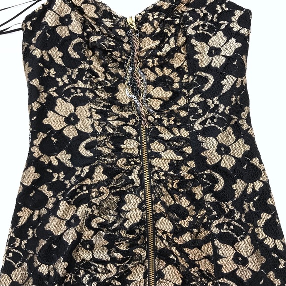 River Island Lace Strapless Dress - Picture 4 of 8